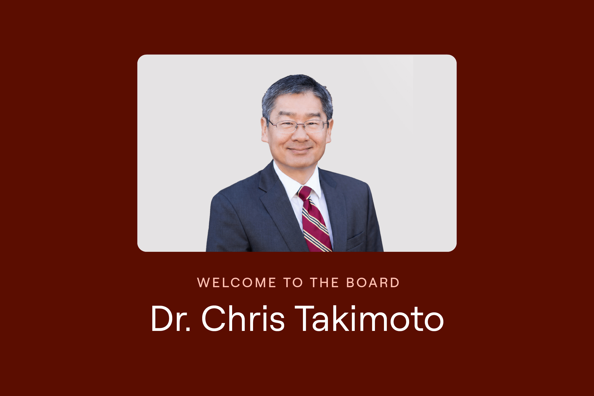 CV6 Therapeutics Appoints Dr. Chris Takimoto to Board of Directors