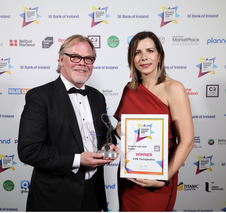 CV6 Therapeutics Named Team of the Year at Belfast Chamber Business Awards